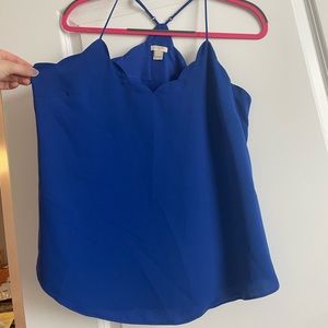 J Crew scalloped edge tank top